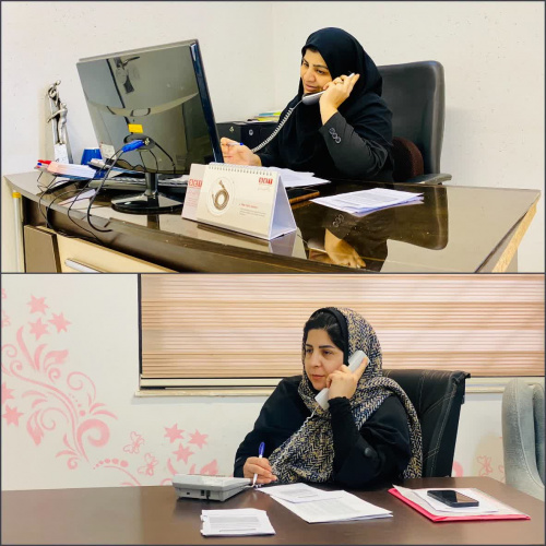 اجرای طرح احوالپرسی توسط مدیریت و کارشناسان مرکز مشاوره